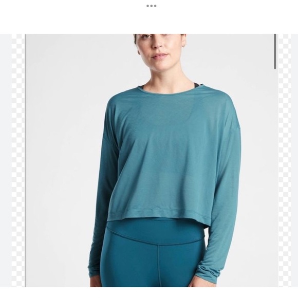 Athleta Tops - Athleta Vapor Long Sleeve top Teal size Small
